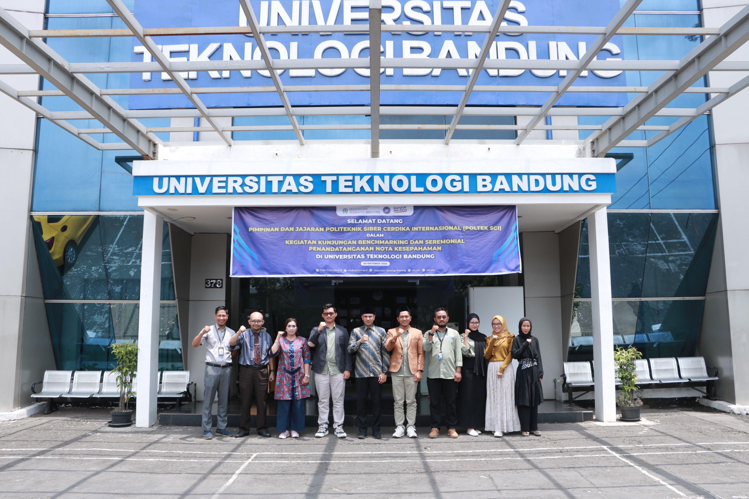 Politeknik Siber Cerdika Internasional (SCI) resmi menandatangani Memorandum of Understanding (MoU) dengan Universitas Teknologi Bandung
