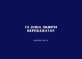 15 Judul Skripsi Keperawatan