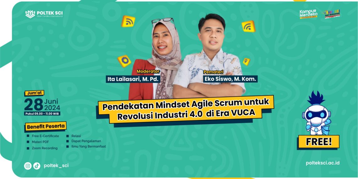 WEBINAR PENDEKATAN AGILE SCRUM UNTUK REVOLUSI INDUSTRI 4.0 DI ERA VUCA