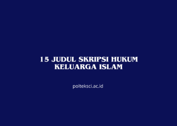 15 Judul Skripsi Hukum Keluarga Islam