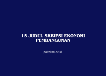 Judul Skripsi Ekonomi Pembangunan