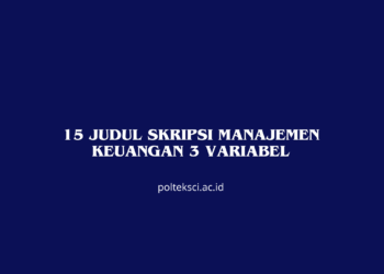 15 Judul Skripsi Manajemen Keuangan 3 Variabel