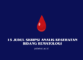 Judul Skripsi Analis Kesehatan Bidang Hematologi