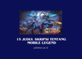 Judul Skripsi tentang Mobile Legends