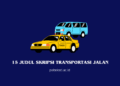Judul Skripsi Transportasi Jalan