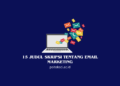 15 Judul Skripsi tentang Email Marketing