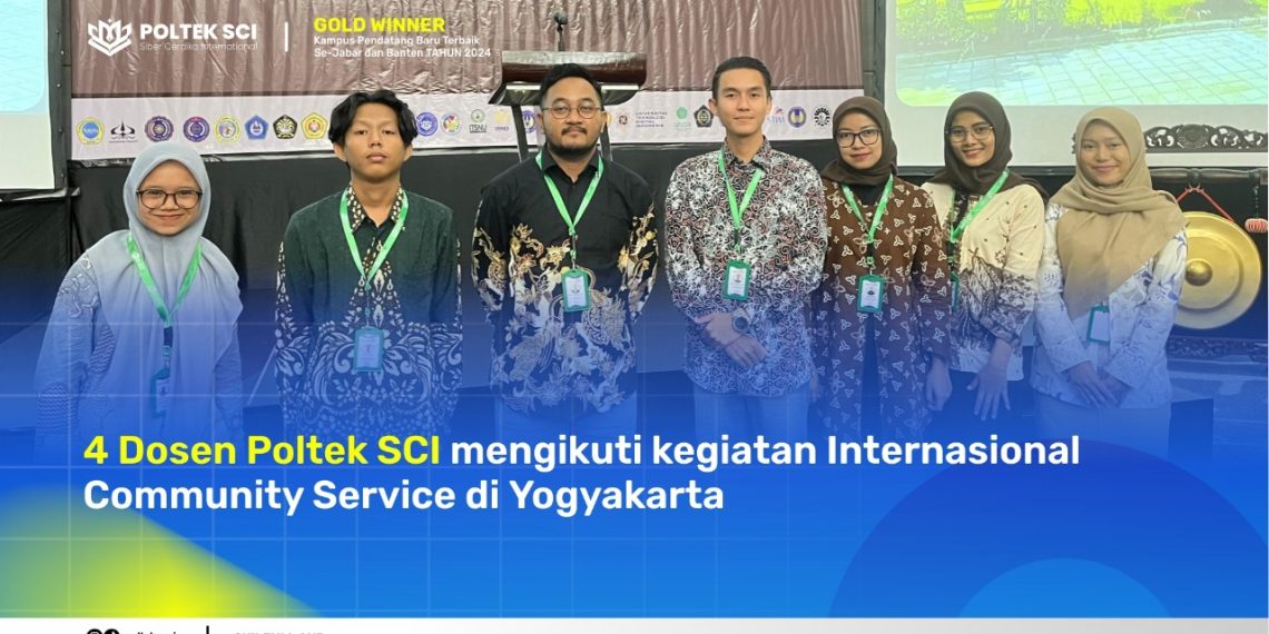 4 Dosen POLTEK SCI Berpartisipasi Aktif dalam Kegiatan Internasional Community Service di Yogyakarta