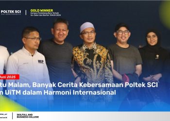 Satu Malam Kebersamaan Poltek SCI dan UiTM dalam Harmoni Internasional