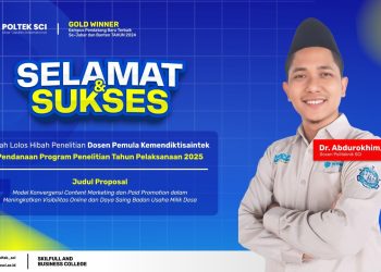Dosen Poltek SCI Dr. Abdurokhim, M.M. Raih Hibah Penelitian Dikti 2025