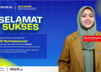 Mahasiswi Poltek SCI Raih Juara 4 Nasional dalam Lomba Master of Ceremony – Pekan Protokol Nasional (PPN) 2025