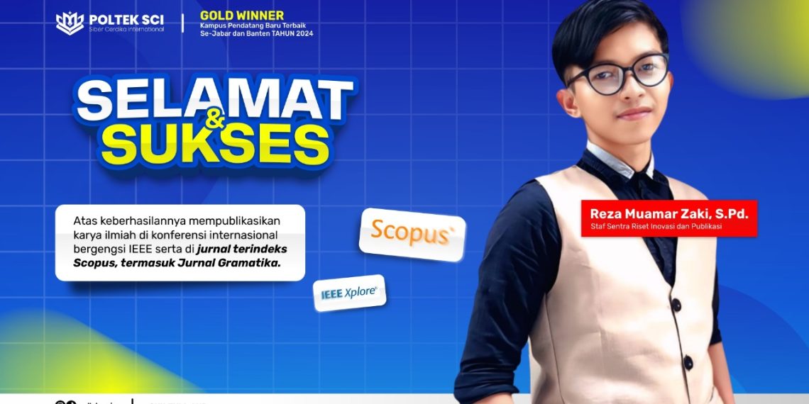 Reza Muamar Zaki, S.Pd, Staf Sentra Riset Inovasi dan Publikasi Poltek SCI, Resmi Miliki Scopus ID