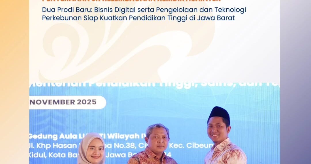LLDIKTI Wilayah IV Serahkan SK Pembukaan Prodi Baru Poltek SCI Resmi Membuka Program Studi Pengelolaan dan Teknologi Perkebunan