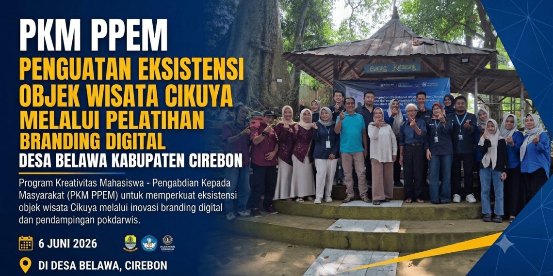 PKM PPEM Perkuat Eksistensi Objek Wisata Cikuya Desa Belawa Melalui Pelatihan Branding Digital