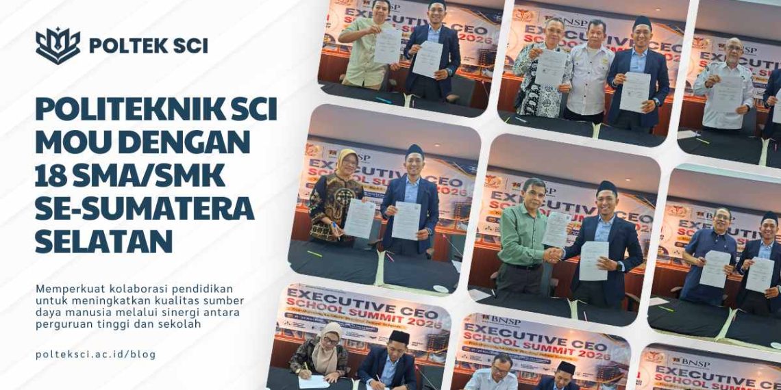 Poltek SCI MoU dengan 18 SMA dan SMK se-Sulawesi Selatan