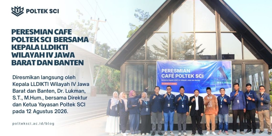 Kepala LLDIKTI Wilayah IV Resmikan Cafe Poltek SCI, Jadi Ruang Baru bagi Sivitas Akademika