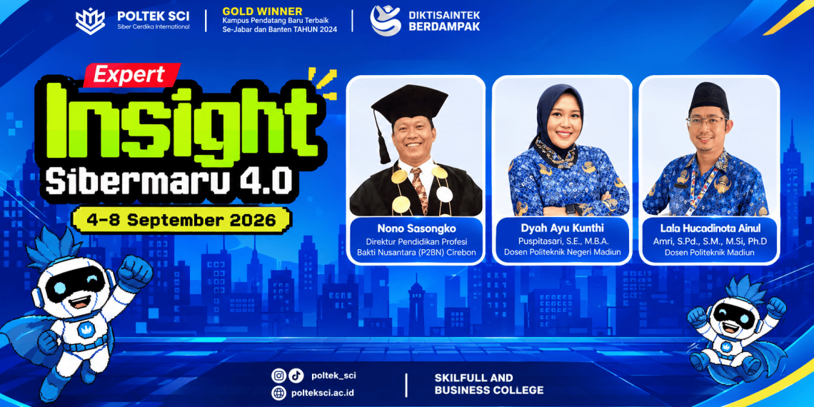 Sesi Expert Insight Sibermaru 4.0 Hadirkan Tiga Pakar Hebat untuk Bekali Mahasiswa Baru Politeknik SCI
