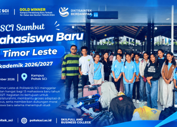 Poltek SCI Sambut Kedatangan 13 Mahasiswa Internasional Asal Timor-Leste