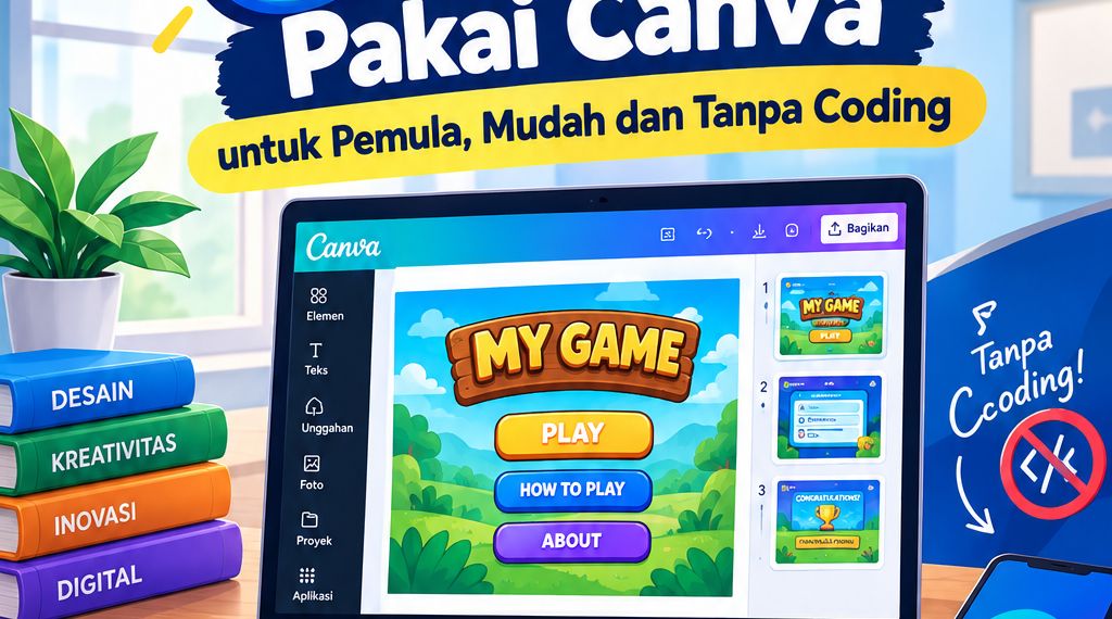 Cara Membuat Game Pakai Canva untuk Pemula, Mudah dan Tanpa Coding