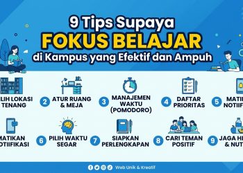 9 Tips Supaya Fokus Belajar di Kampus yang Efektif dan Ampu