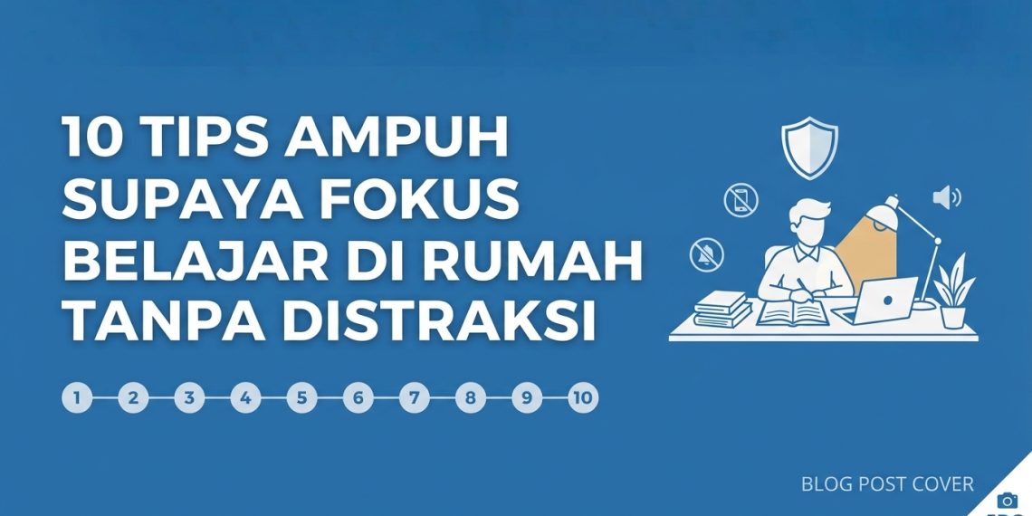 10 Tips Ampuh Supaya Fokus Belajar di Rumah Tanpa Distraksi