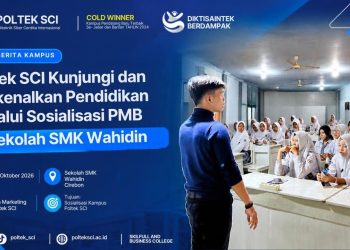 Sosialisasi PMB Poltek SCI di SMK Wahidin: Membangun Generasi Digital Masa Depan