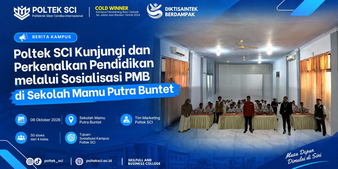 Poltek SCI Kunjungi Sekolah Mamu Putra Buntet