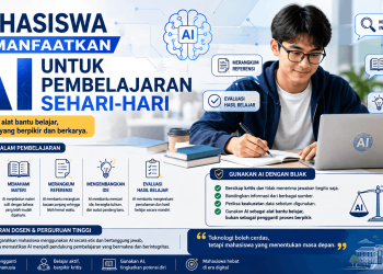 Mahasiswa Memanfaatkan AI untuk Pembelajaran Sehari-hari.