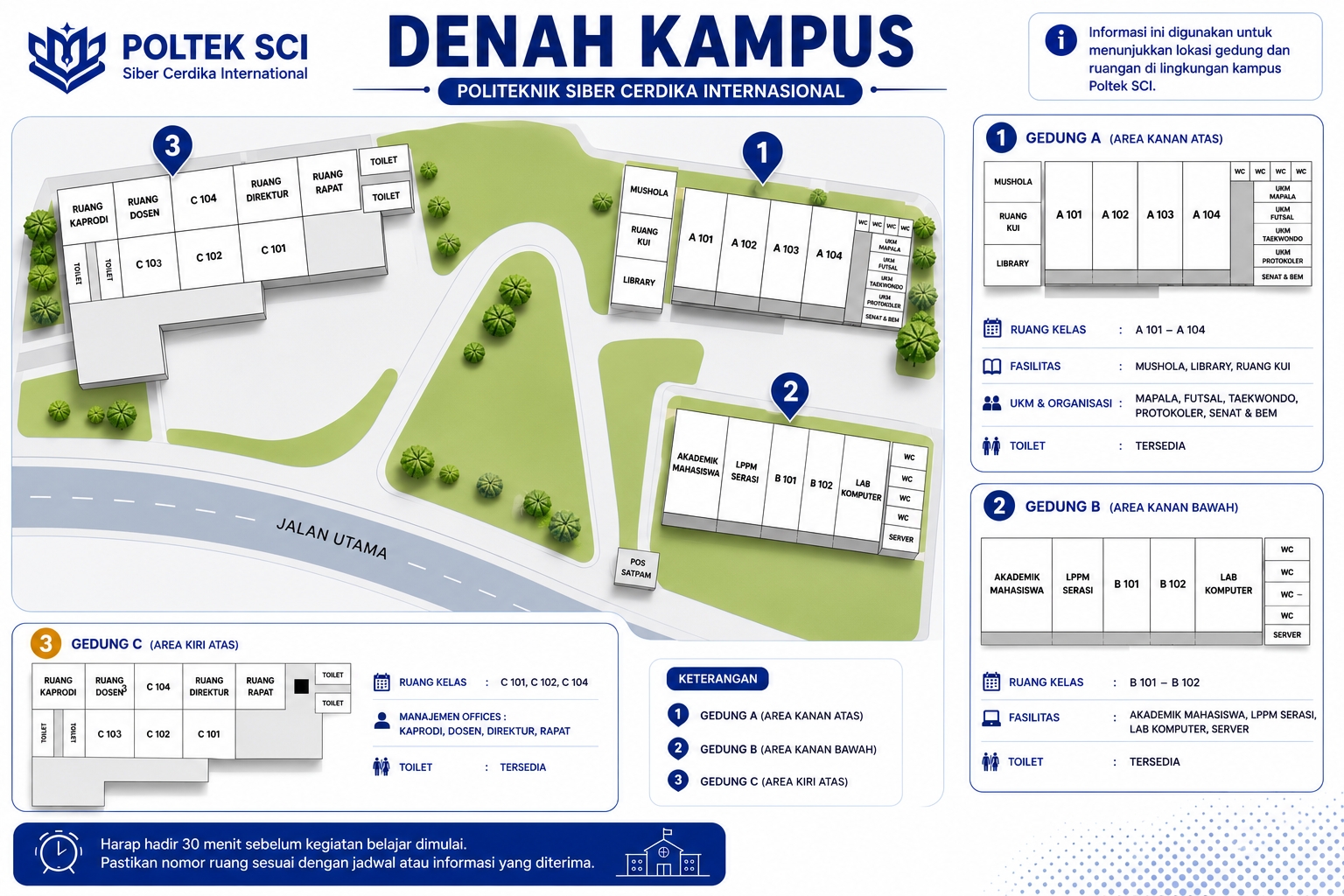 Denah Kampus Poltek SCI